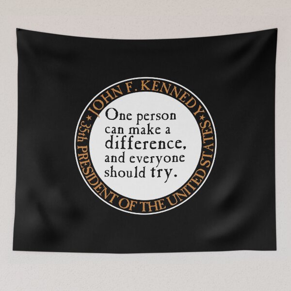 Item preview, JFK One Person Can Make a Difference designed and sold by machasting.