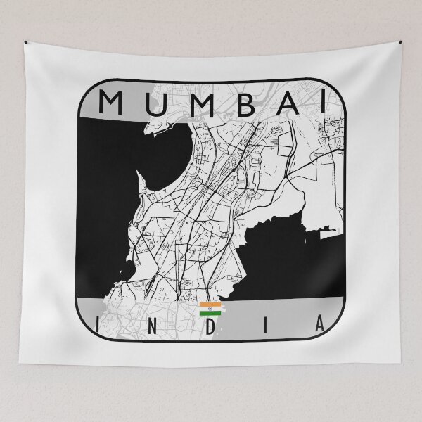 Item preview, MUMBAI MAP INDIA designed and sold by hatimelhag.