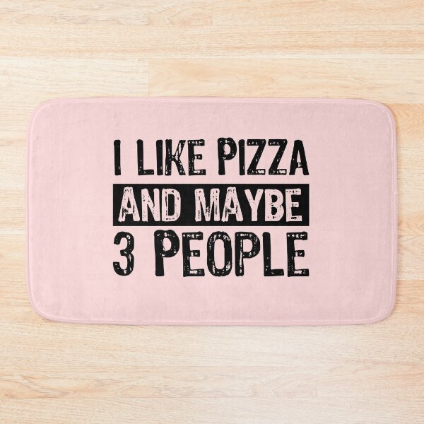 Item preview, I like Pizza and Maybe 3 People  designed and sold by meedTee.