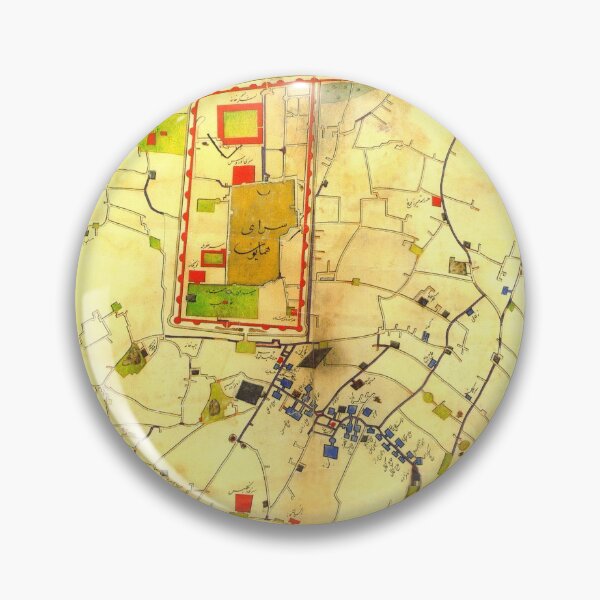 Item preview, Old map of Tehran in Iran (1848) designed and sold by ganje.