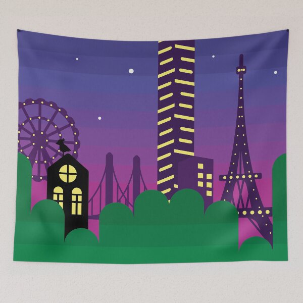 Item preview, Midnight Cityscape designed and sold by Benlocreative.