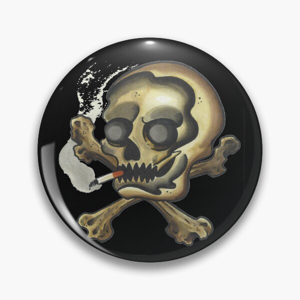 Item preview, SMOKING SKULL watercolor drawing designed and sold by 999shirts.