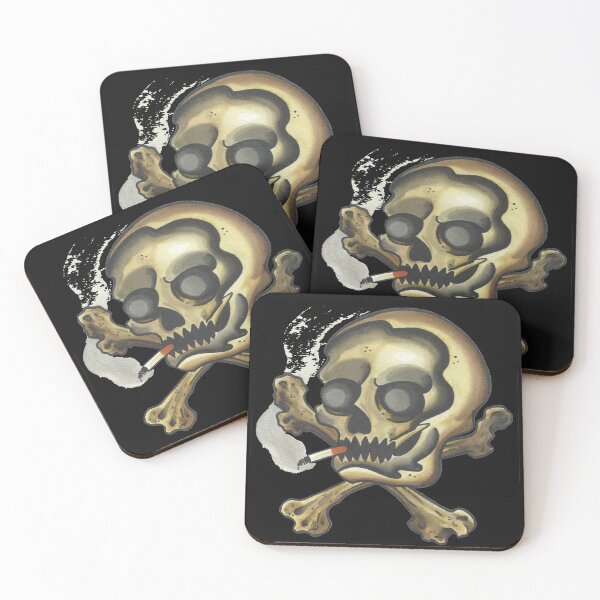 Item preview, SMOKING SKULL watercolor drawing designed and sold by 999shirts.