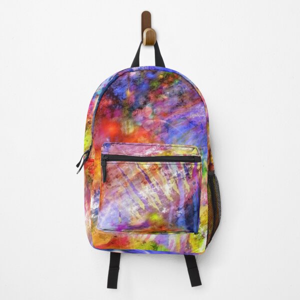 Item preview, Multicolor Abstract Painting Pattern -  Rainbow Abstract Pattern - Orange, Blue, Red, Purple  Wavy Strokes designed and sold by silviaol.