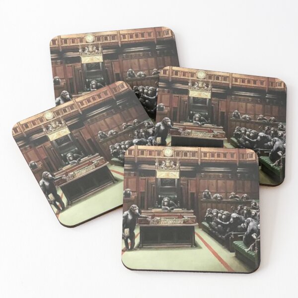 Item preview, BANKSY MONKEY PARLIAMENT #9 designed and sold by BanksyArtShop.