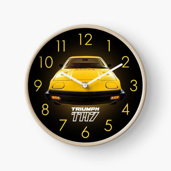 Item preview, Triumph TR7 Yellow Clock designed and sold by CellularSong.