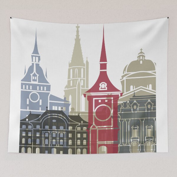 Item preview, Bern skyline poster designed and sold by paulrommer.