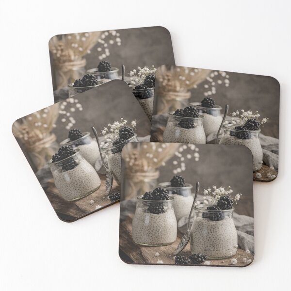 Item preview, Chia pudding with blackberries designed and sold by homydesign.