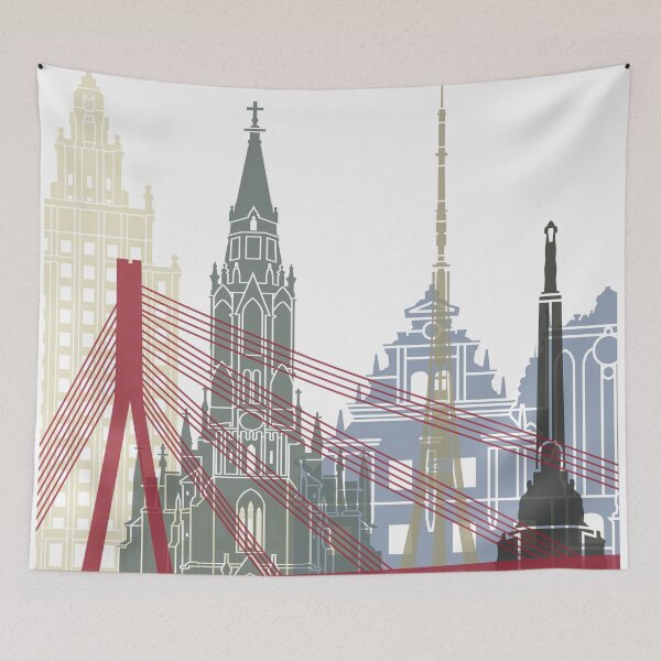Item preview, Riga skyline poster designed and sold by paulrommer.