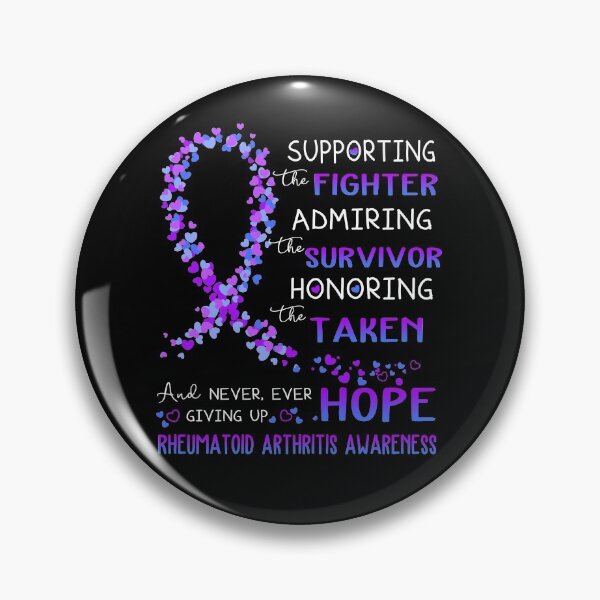 Item preview, Supporting Fighter Rheumatoid Arthritis Awareness designed and sold by largellie.