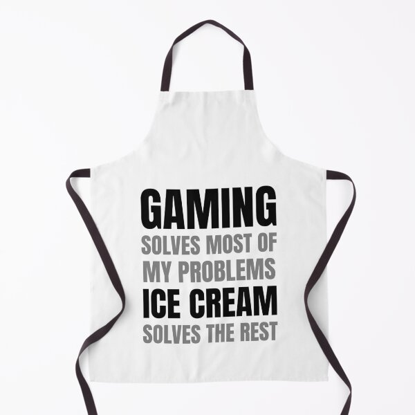 Item preview, Gaming Solves Most Of My Problem | Ice Cream Solves The Rest designed and sold by DAFIN.