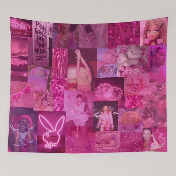 Item preview, Hot Pink Aesthetic Collage designed and sold by alekkar2002.