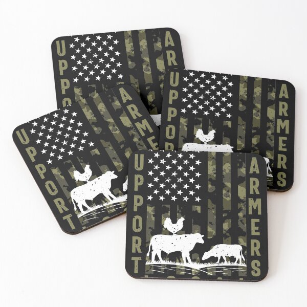 Item preview, Support Local Farmers Proud USA Flag Farmer gifts Patriotic Camo designed and sold by Crazy Trendy Designs.