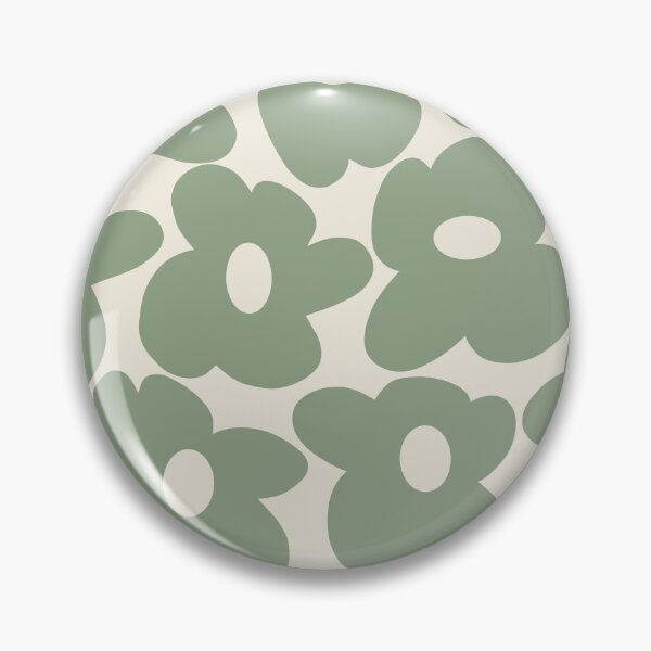 Item preview, Sage Green Groovy Flowers designed and sold by alekkar2002.