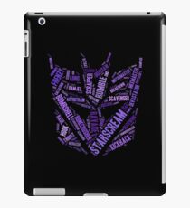 Transformers - Decepticon Wordtee iPad Case/Skin