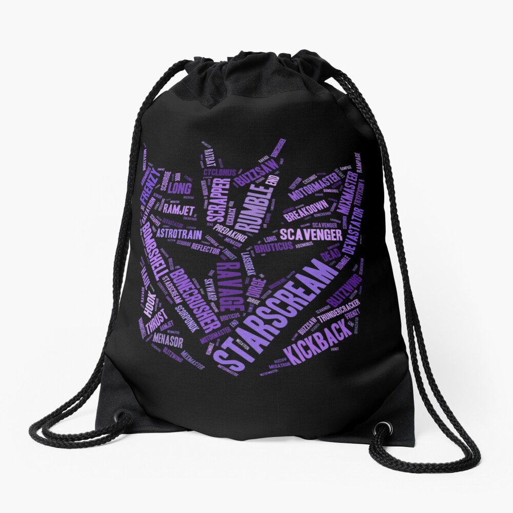 Transformers - Decepticon Wordtee Drawstring Bag