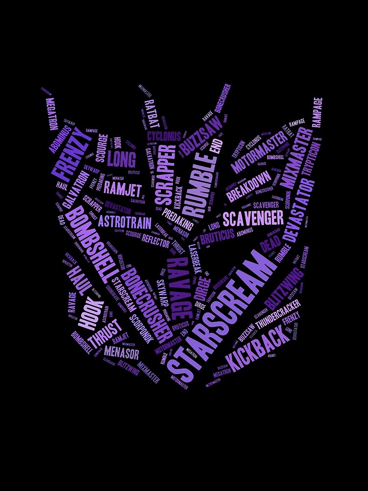 Transformers - Decepticon Wordtee by kempster
