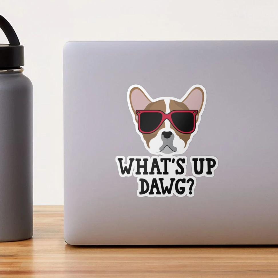 Whats up Dog, Yoga Sticker, Yoga Decal for Car, Waterproof Sticker for  Water Bottle, up Dog, Yoga Pose Stickers, Tumbler, 