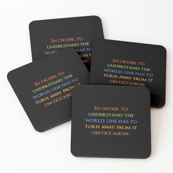 Item preview, In order to understand the world, one has to turn away from it on occasion. Quotes store designed and sold by QuotesStore-2.
