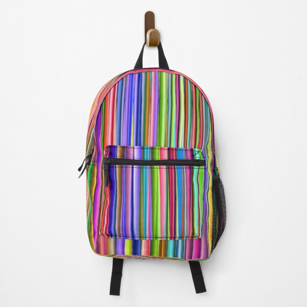 Item preview, Abstract Rainbow Stripes Pattern, Green, Yellow, Orange, Purple, Red, Blue, Green Stripes Pattern designed and sold by silviaol.