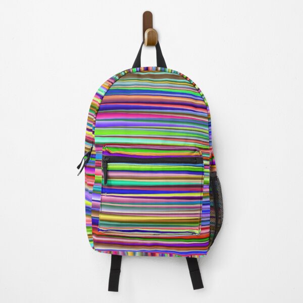 Item preview, Abstract Rainbow Stripes Pattern, Green, Yellow, Orange, Purple, Red, Blue, Green Stripes Pattern designed and sold by silviaol.