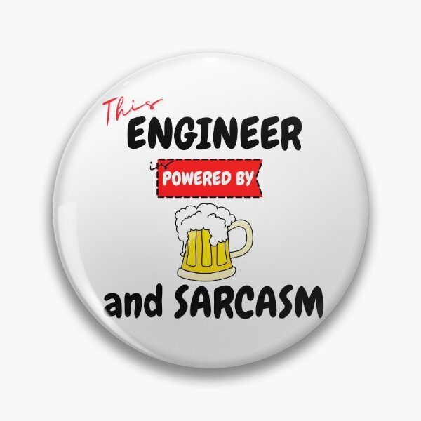 Artikelvorschau, Ingenieur, angetrieben von Bier und Sarkasmus, lustiges Geschenk. entworfen und verkauft von A-priori.