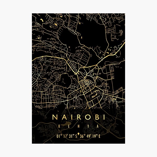 Item preview, NAIROBI MAP KENYA designed and sold by hatimelhag.