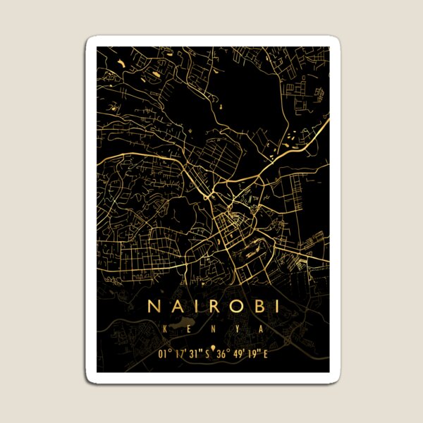 Item preview, NAIROBI MAP KENYA designed and sold by hatimelhag.