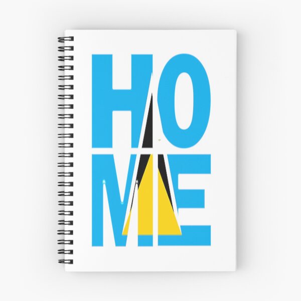 Item preview, St Lucia Flag Collection Spelling HOME - Soca Mode designed and sold by Soca-Mode.