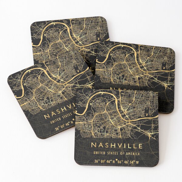 Item preview, NASHVILLE MAP USA designed and sold by hatimelhag.