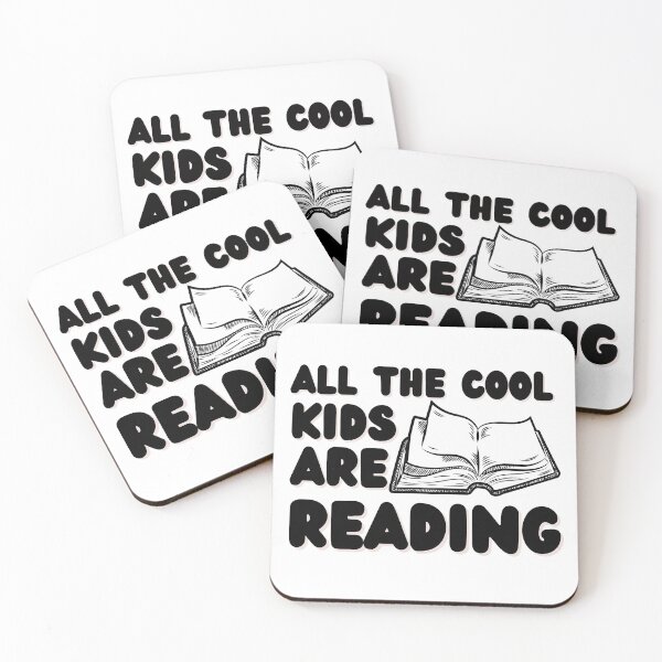 Item preview, All The Cool Kids Are Reading designed and sold by WordArtDesign.