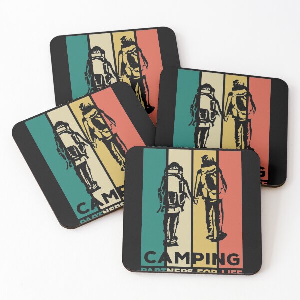 Item preview, Husband And Wife Camping Partners For Life Married Matching Vintage designed and sold by Crazy Trendy Designs.