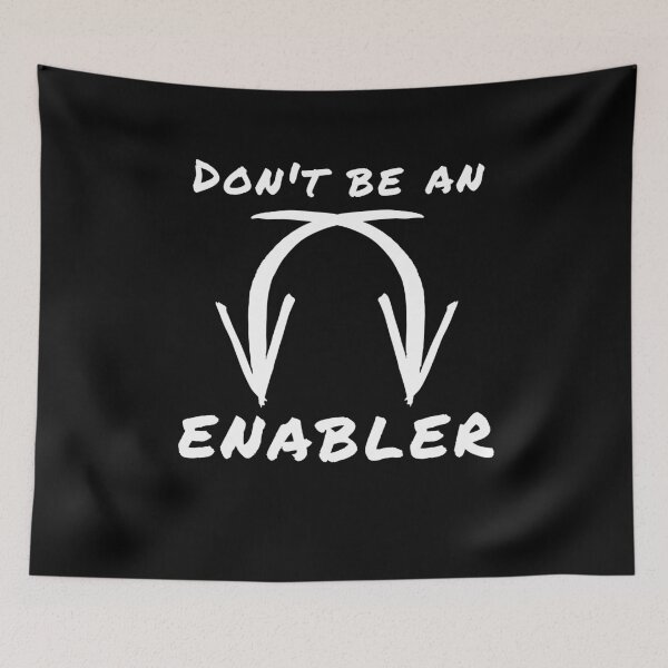 Item preview, Don't be an Enabler AA Codependent Narcissist T-Shirt designed and sold by Jungleful33.