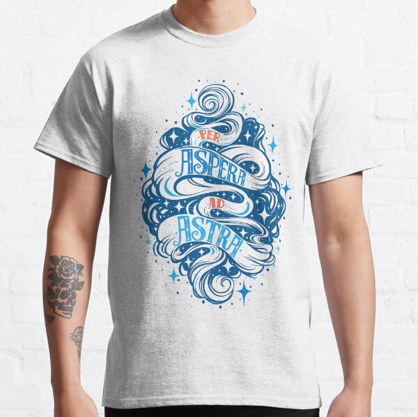 Per Aspera Ad Astra Latin phrase Classic T-Shirt
