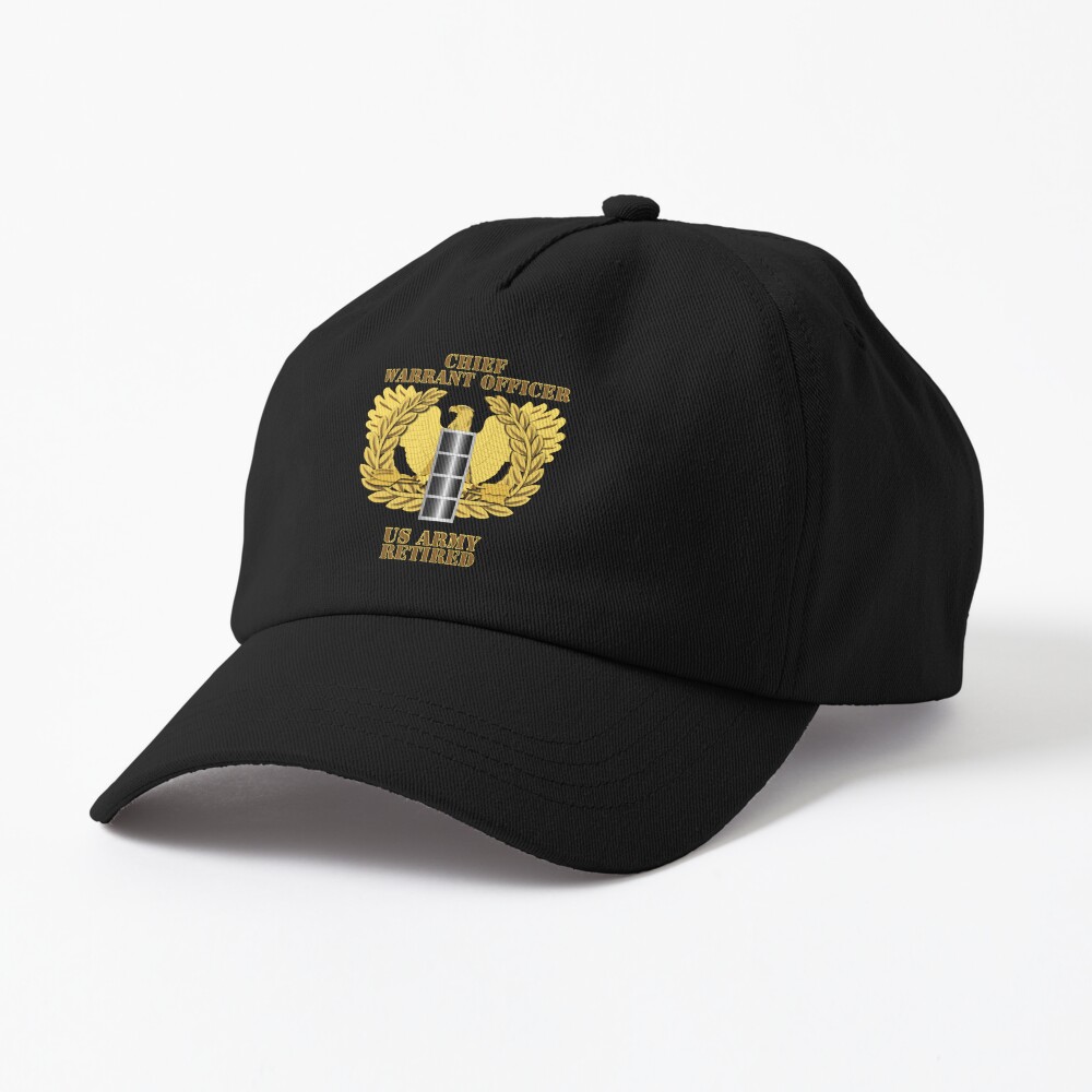 Army Emblem Warrant Officer Cw4 Retired Cap For Sale By Twix123844 Redbubble