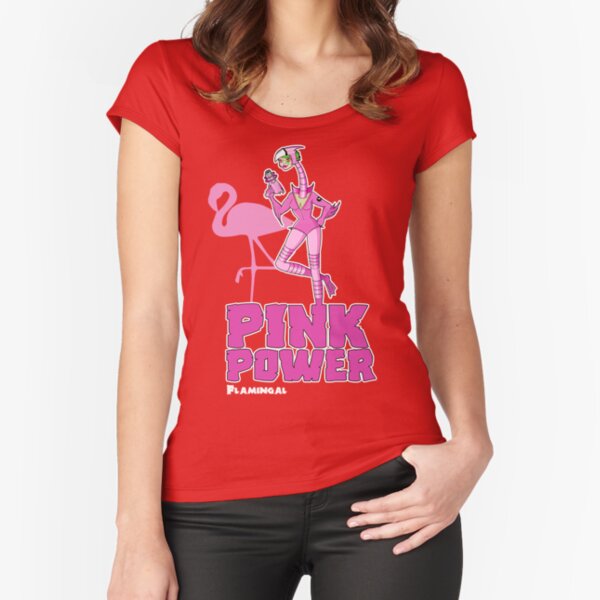 Flamingal - Pack Of Heroes Fitted Scoop T-Shirt
