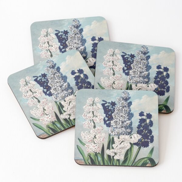 Item preview, Vintage Floral Print Hyacinth Blue and White designed and sold by BellaLovi.