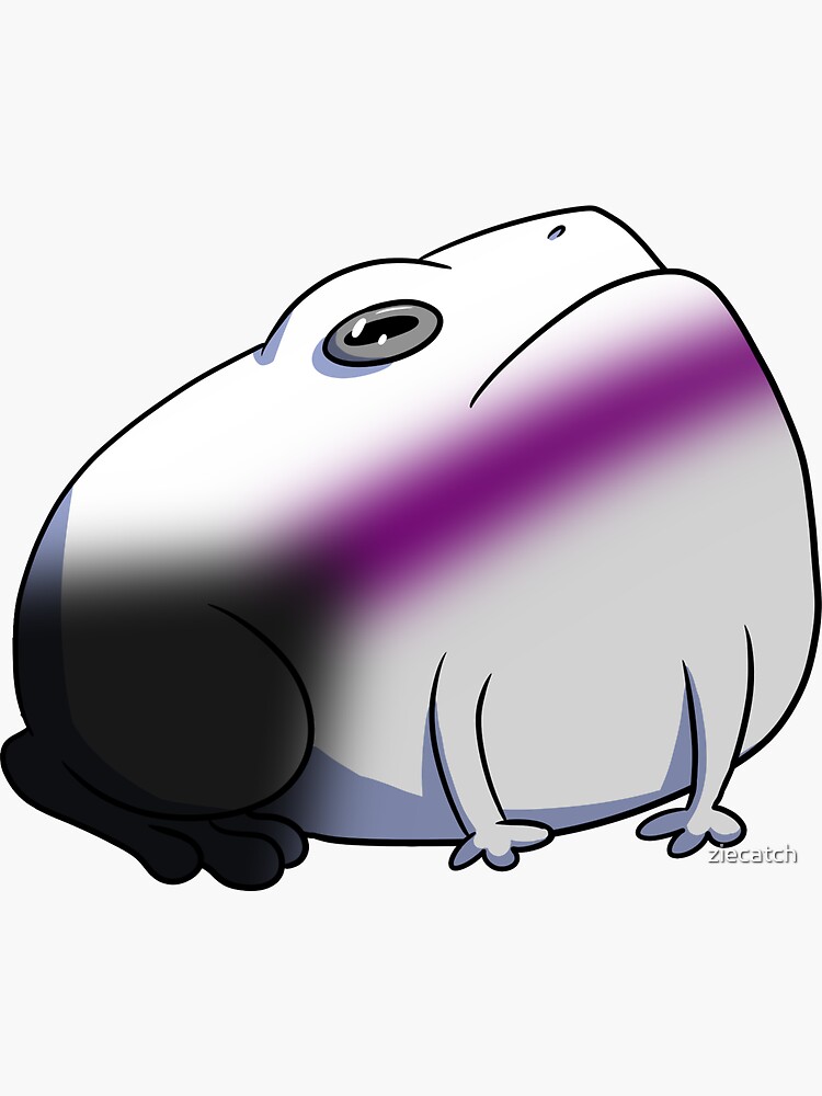 "Demi Pride Frog" Sticker by ziecatch | Redbubble