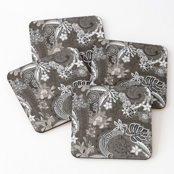 Item preview, Coffee Brown Hawaiian - Samoan Tribal Jungle Design  designed and sold by sunnthreads.