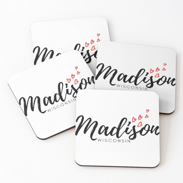 Item preview, Cute Madison Wisconsin Hearts designed and sold by lovelylavenderJ.