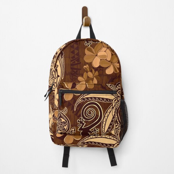 Item preview, Vintage Tapa Brown Hawaiian - Samoan Tribal Jungle Design designed and sold by sunnthreads.