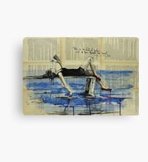 She Is Too Fond of Books Canvas Print