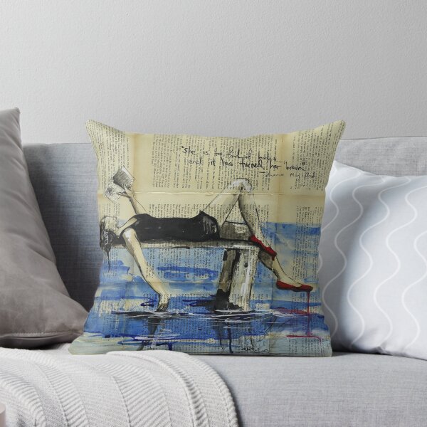 Item preview, She Is Too Fond of Books designed and sold by Sara Riches.