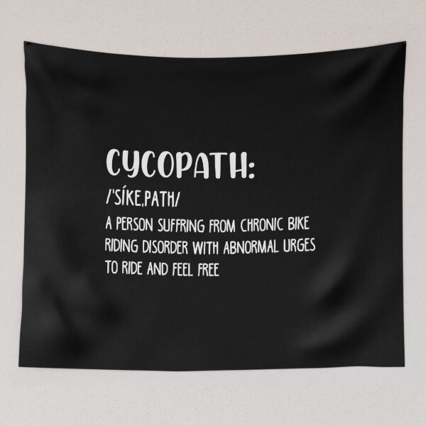 Item preview, Cyclopath Funny Bicycle Cyclist Humor- Funny Cycopath Definition-Funny Tee Chrismas Gift For Any Biker or Cyclist or Bicycle lover designed and sold by Rassitni.