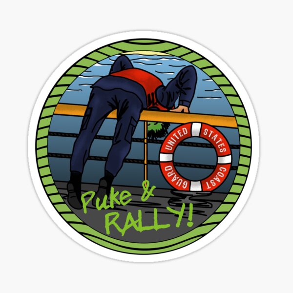 Coast Guard Puke and Rally Sticker