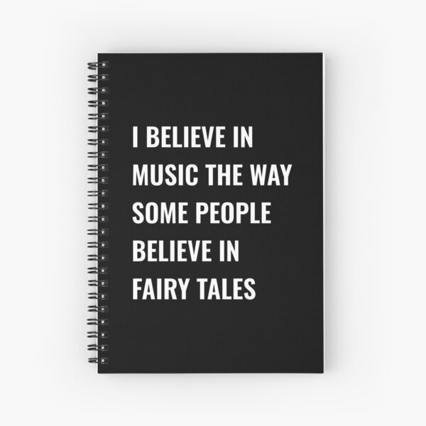 Item preview, I Believe In Music The Way Some People Believe In Fairy Tales Cute Attractive Musical Quote designed and sold by Funwithmusic.
