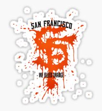 WE BLEED ORANGE Sticker