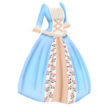 cottage core dress blue Enchanted Blue Cottagecore Dress Light Blue / S