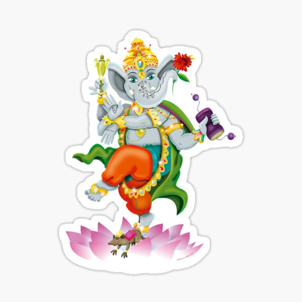 Ganesha / Shiavs World Sticker