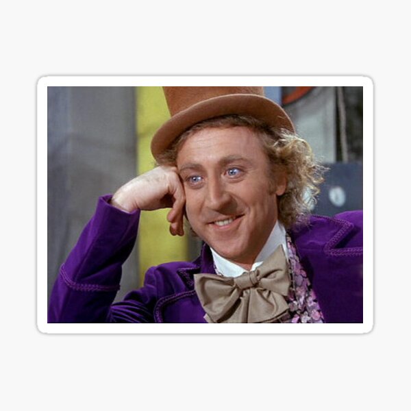 Willy Wonka Meme Sticker